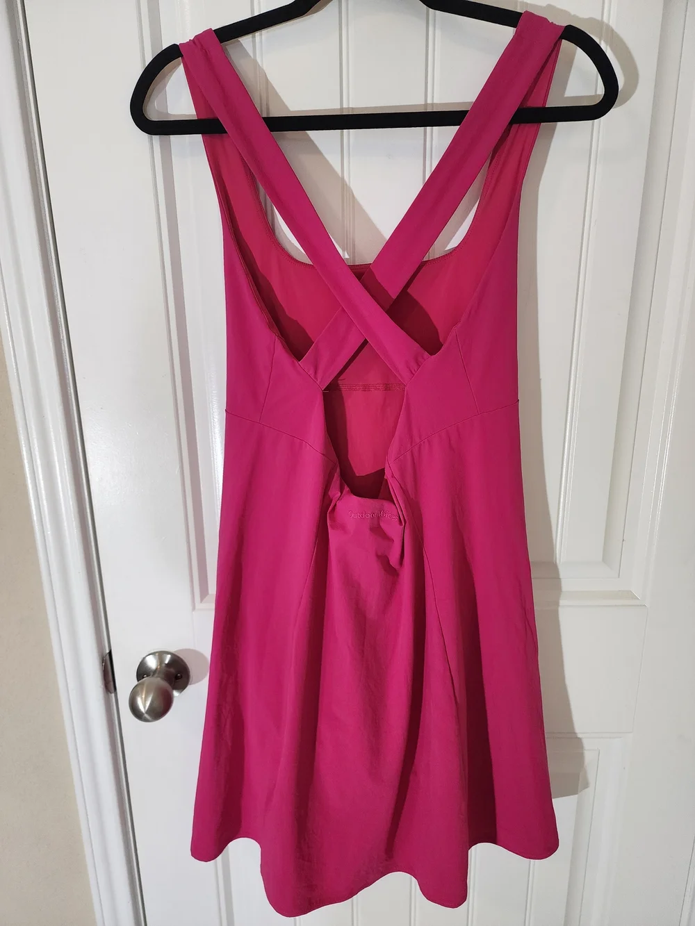 Outdoor Voices Exercise Dress Hot Pink Active Dress Skort Built-In Shorts Size L - Picture 3 of 12